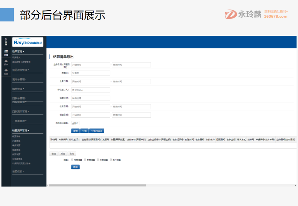 永玲麟·药企财务结算解决方案