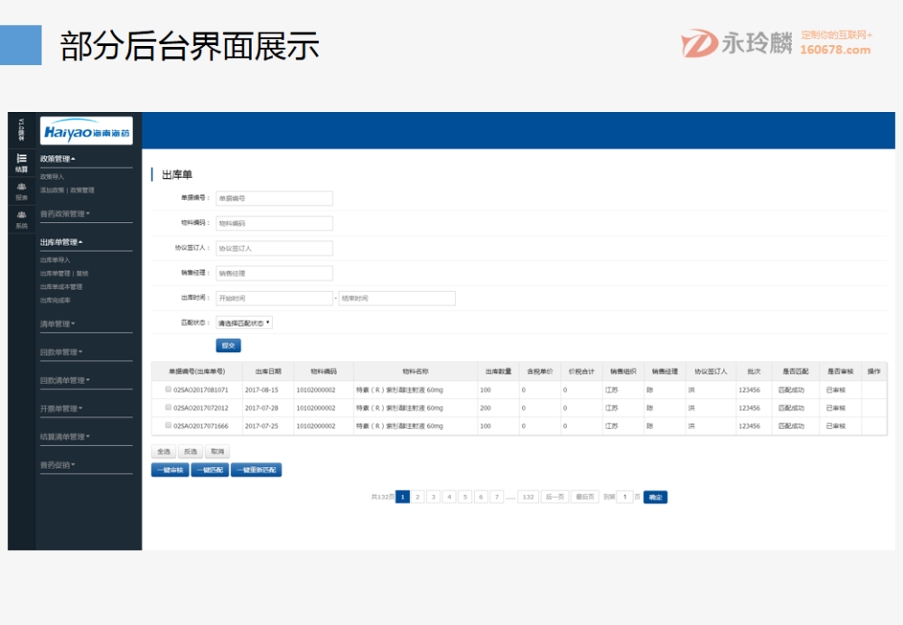 永玲麟·药企财务结算解决方案